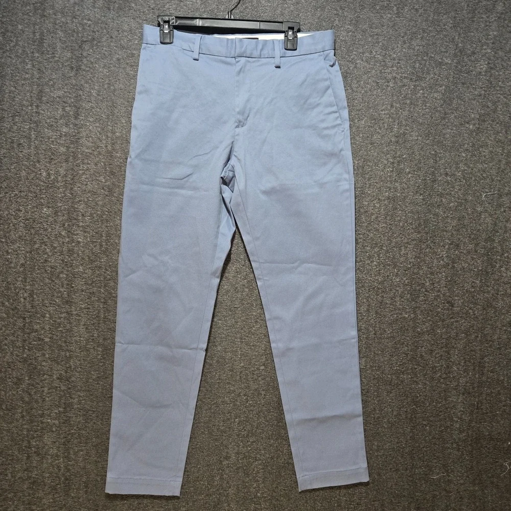 Men's Banana Republic Rapid Movement Mason Athletic Tapered Chino 30x30 Blue NWT